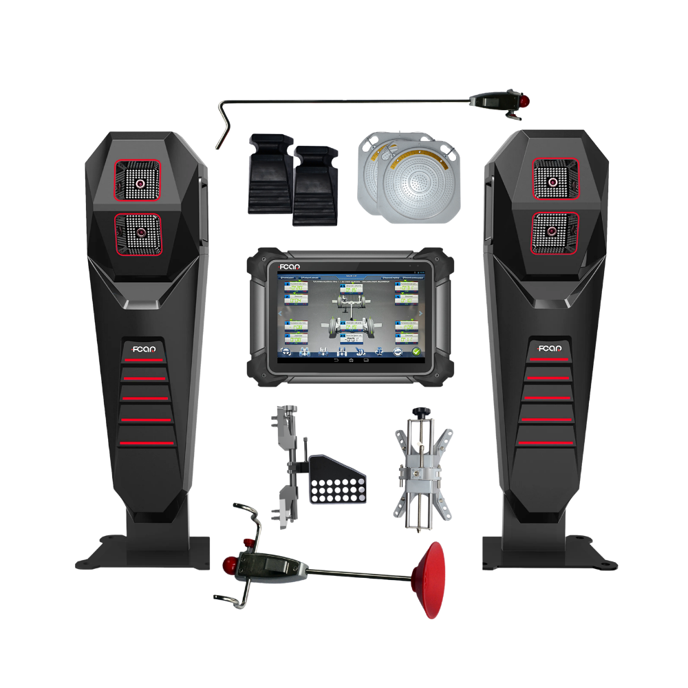 FCAR FD505 5D Red Edition mit Tablet und Zubehör